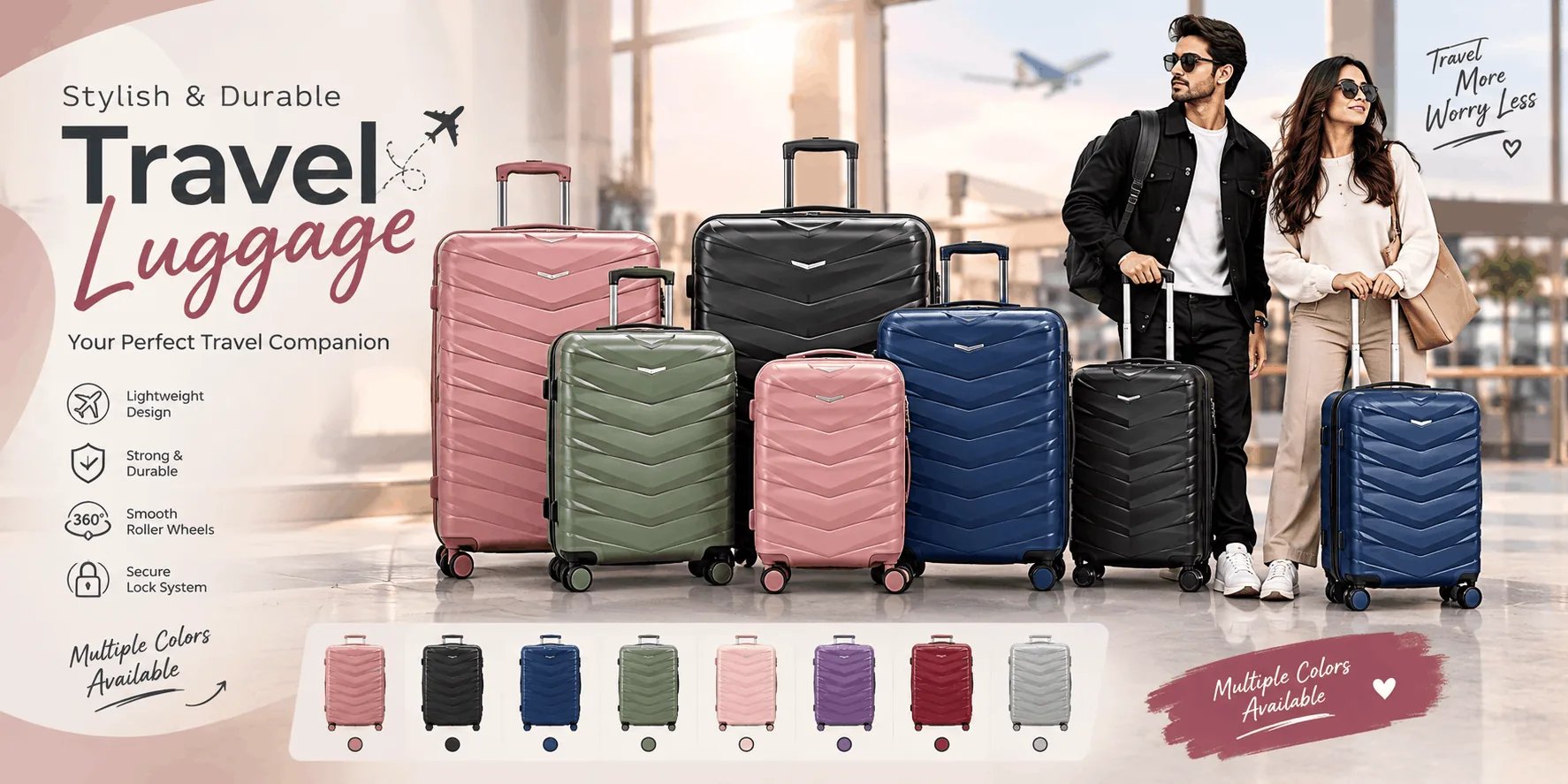 Travel Luggage — Stylish & Durable, Your Perfect Travel Companion